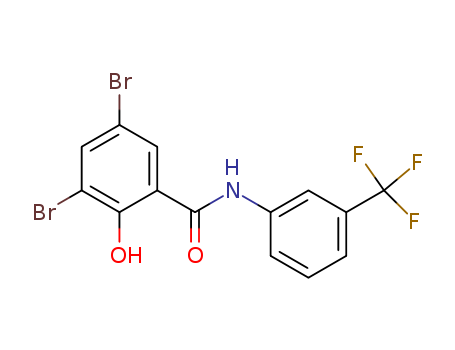 Benzamide,3,5-dibromo-2-hydroxy-N-[3-(trifluoromethyl)phenyl]-