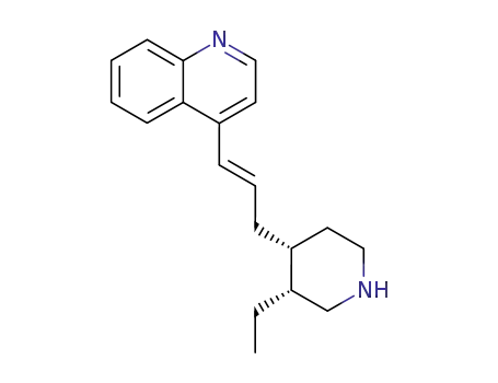 Molecular Structure of 109922-60-3 (4-[(E)-3-((3R,4R)-3-Ethyl-piperidin-4-yl)-propenyl]-quinoline)