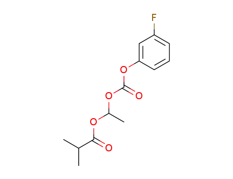 Molecular Structure of 1622939-35-8 (1-({[(3-fluorophenyl)oxy]carbonyl}oxy)ethyl 2-methylpropanoate)