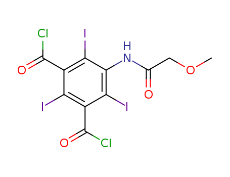 5-Methoxyacetamido-2,4,6-triiodoisophthaloyl chloride manufacture