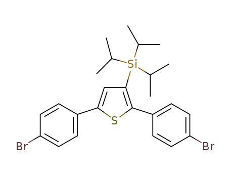 2,5-bis(4-bromophenyl)-3-(triisopropylsilyl)thiophene