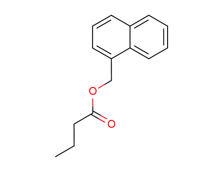 Molecular Structure of 13098-89-0 (Butanoic acid,1-naphthalenylmethyl ester)