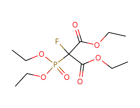 Molecular Structure of 171916-50-0 (2-(Diethoxy-phosphoryl)-2-fluoro-malonic acid diethyl ester)