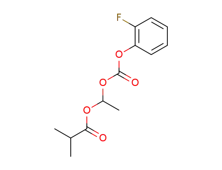 Molecular Structure of 1622940-09-3 (1-({[(2-fluorophenyl)oxy]carbonyl}oxy)ethyl 2-methylpropanoate)