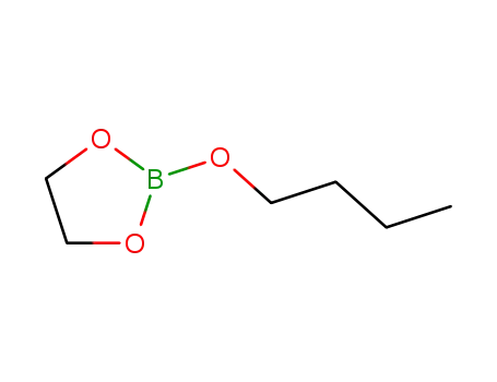 Molecular Structure of 1124-68-1 ((CH<sub>2</sub>CH<sub>2</sub>O<sub>2</sub>)B(O-n-C<sub>4</sub>H<sub>9</sub>))