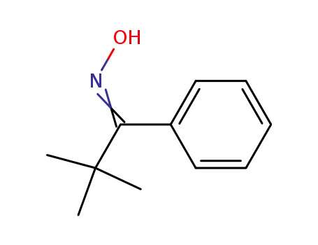 Molecular Structure of 6668-41-3 ((1E)-2,2-dimethyl-1-phenylpropan-1-one oxime)