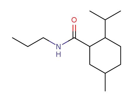 Molecular Structure of 73410-10-3 (2-(isopropyl)-5-methyl-N-propylcyclohexanecarboxamide)