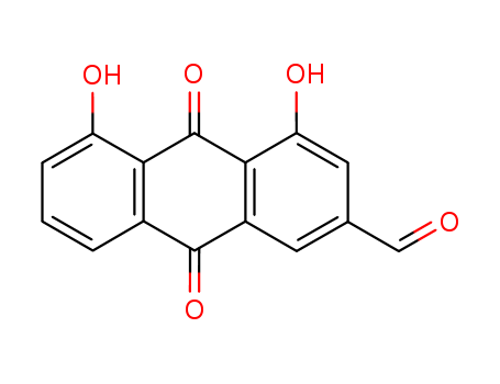 4,5-dihydroxy-9,10-dioxo-9,10-dihydroanthracene-2-carbaldehyde