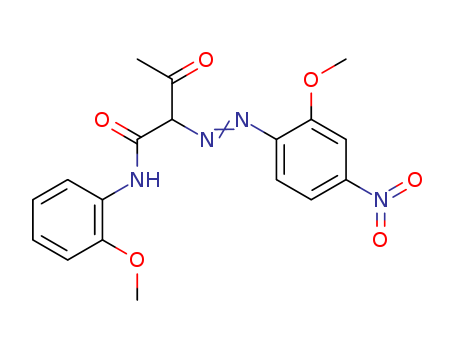 Pigment Yellow 74;2-[(2-Methoxy-4-nitrophenyl)azo]-N-(2-methoxyphenyl)-3-oxobutyramide