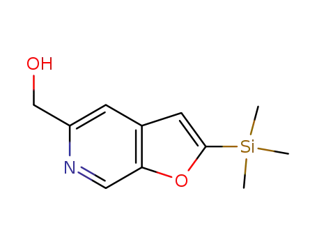 Molecular Structure of 478148-59-3 (5-hydroxymethyl-2-trimethylsilyl-furo[2,3-c]pyridine)