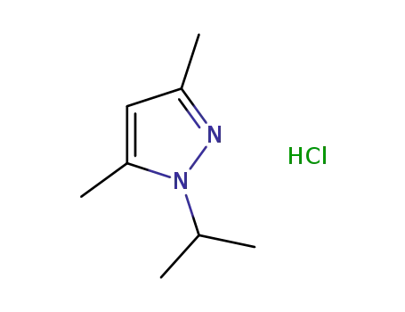 Molecular Structure of 1526941-44-5 (1-isopropyl-3,5-dimethylpyrazole hydrochloride)