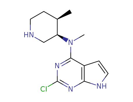 2-chloro-N-methyl-N-((3R,4R)-4-methylpiperidin-3-yl)-7H-pyrrolo [2,3-d]pyrimidin-4-amine