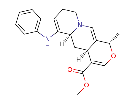 Molecular Structure of 63661-74-5 (methyl (19alpha)-19-methyl-16,17,20,21-tetradehydro-18-oxayohimban-16-carboxylate)