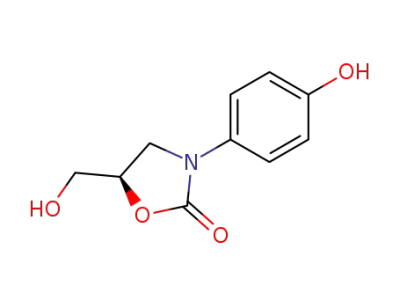 (5R)-5α-ヒドロキシメチル-3-(4-ヒドロキシフェニル)-2-オキサゾリジノン
