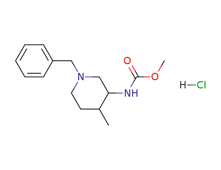 Molecular Structure of 1206824-67-0 (methyl (1-benzyl-4-methylpiperidin-3-yl)carbamate hydrochloride)