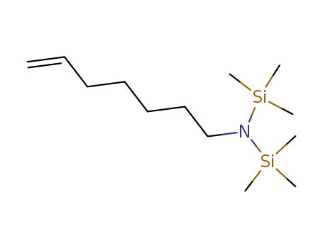 Molecular Structure of 131259-39-7 (2-Hept-6-enyl-1,1,1,3,3,3-hexamethyl-disilazane)