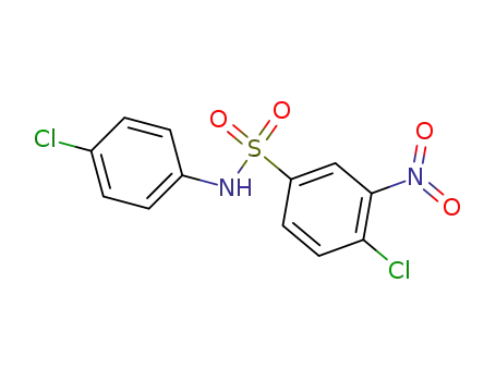 Molecular Structure of 248277-40-9 (Benzenesulfonamide, 4-chloro-N-(4-chlorophenyl)-3-nitro-)
