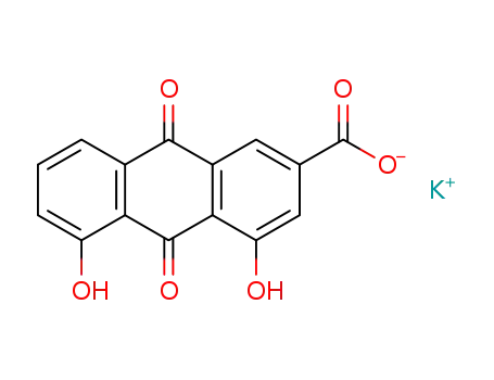 Molecular Structure of 1402610-53-0 (rhein potassium)