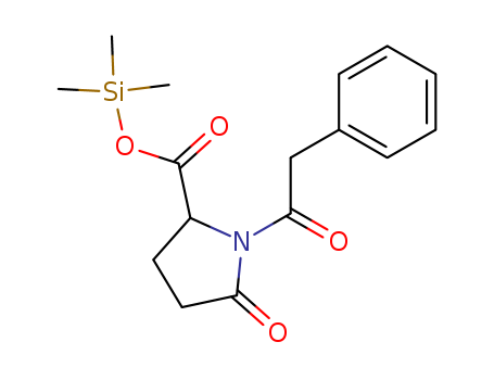 L-Proline, 5-oxo-1-(phenylacetyl)-, trimethylsilyl ester