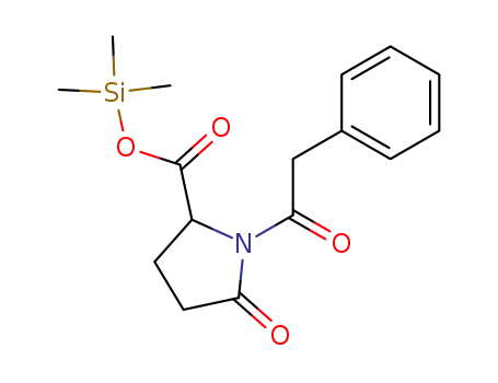 L-Proline, 5-oxo-1-(phenylacetyl)-, trimethylsilyl ester