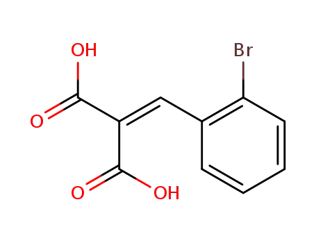 Molecular Structure of 121263-08-9 ((2-bromo-benzylidene)-malonic acid)