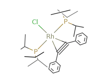 trans-[RhCl(PhCCPh)(PiPr<sub>3</sub>)2]