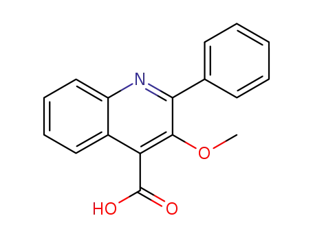 Molecular Structure of 41957-64-6 (3-METHOXY-2-PHENYLQUINOLINE-4-CARBOXYLIC ACID)