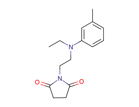 Molecular Structure of 2498-03-5 (1-[2-[ethyl(m-tolyl)amino]ethyl]pyrrolidine-2,5-dione)