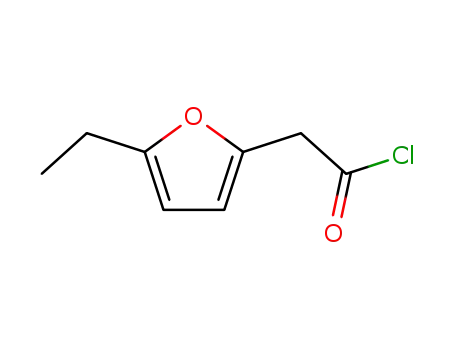 Molecular Structure of 89214-32-4 (5-ethyl-2-furyl-ethanoic acid chloride)
