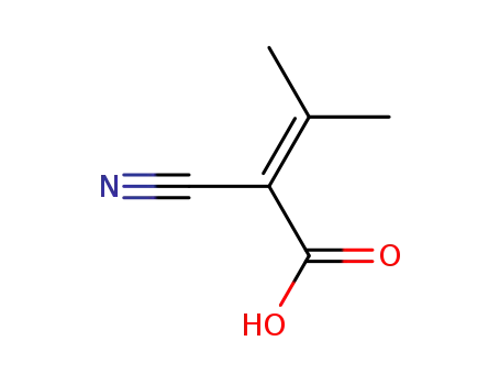 2-시아노-3-메틸부트-2-엔산
