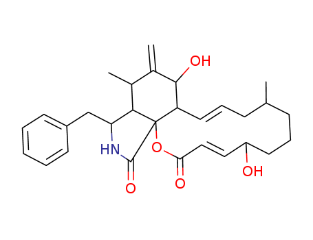 2H-Oxacyclotetradecino[2,3-d]isoindole-2,18(5H)-dione,6,7,8,9,10,12a,13,14,15,15a,16,17-dodecahydro-5,13-dihydroxy-9,15-dimethyl-14-methylene-16-(phenylmethyl)-,(3E,5R,9R,11E,12aS,13S,15S,15aS,16S,18a