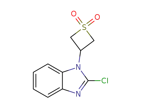 1H-Benzimidazole, 2-chloro-1-(3-thietanyl)-, S,S-dioxide