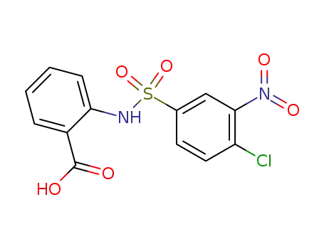 Molecular Structure of 68003-38-3 (2-[(4-chloro-3-nitrophenyl)sulphonyl]anthranilic acid)