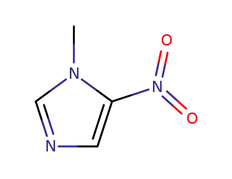 Molecular Structure of 3034-42-2 (1-METHYL-5-NITROIMIDAZOLE)