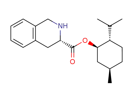 Molecular Structure of 143767-56-0 ((-)-menthyl (S)-1,2,3,4-tetrahydroisoquinoline-3-carboxylate)