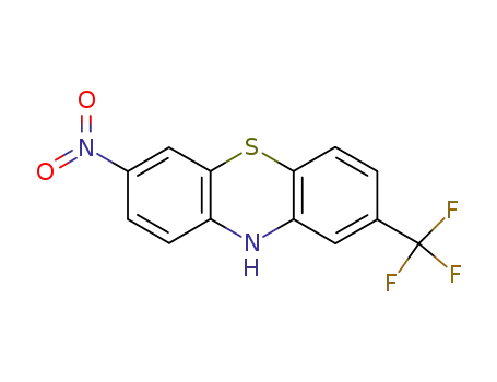 Molecular Structure of 2069-32-1 (7-nitro-2-(trifluoromethyl)-10H-phenothiazine)