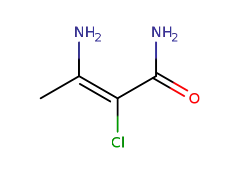 Molecular Structure of 75292-29-4 (3-amino-2-chlorobutenamide)