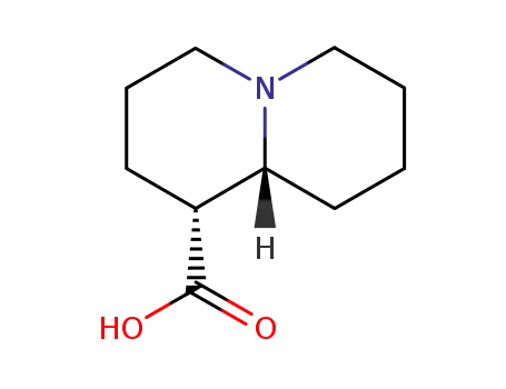 Molecular Structure of 574-99-2 ((1R,9aR)-Octahydro-2H-quinolizine-1α-carboxylic acid)