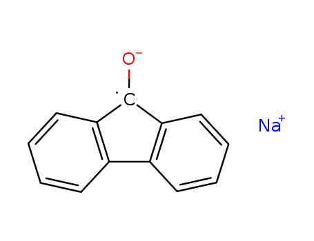 fluorenone radical anion sodium contact ion pair