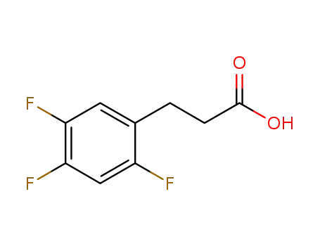 Molecular Structure of 651047-33-5 (3-(2,4,5-Trifluorophenyl)propanoic acid)