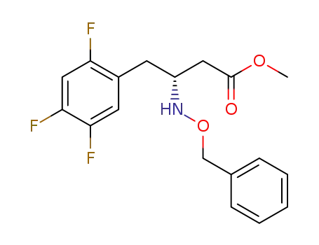 Molecular Structure of 868125-58-0 (methyl N-benzyloxy-4-(2,4,5-trifluorophenyl)-3(R)-aminobutanoate)