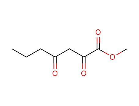 Molecular Structure of 20577-63-3 (Heptanoic acid, 2,4-dioxo-, methyl ester)