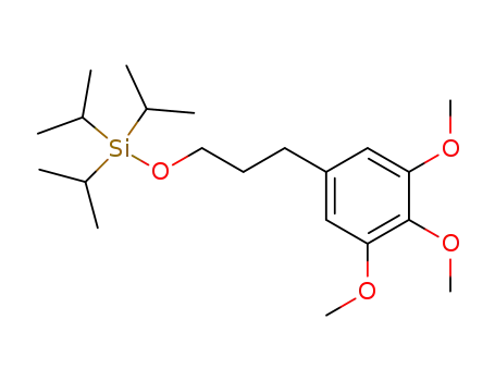 Molecular Structure of 327025-17-2 (triisopropyl-[3-(3,4,5-trimethoxy-phenyl)-propoxy]-silane)