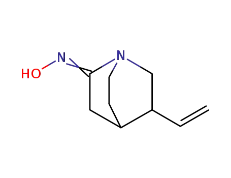 Molecular Structure of 7511-12-8 ((2E)-5-ethenyl-1-azabicyclo[2.2.2]octan-2-one oxime)