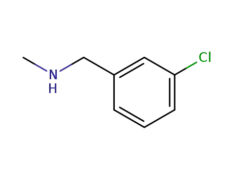 Molecular Structure of 39191-07-6 (3-CHLORO-N-METHYLBENZYLAMINE)