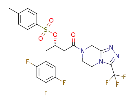 (S)-4-oxo-4-[3-(trifluoromethyl)-5,6-dihydro[1,2,4]triazolo[4,3-a]pyrazin-7(8H)-yl]-1-(2,4,5-trifluorophenyl)butan-2-yl p-toluenesulfonate