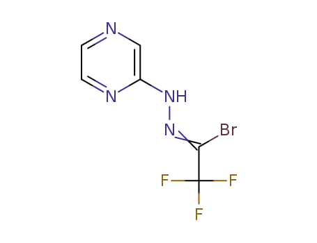 2-(1-bromo-2,2,2-trifluoroethylidene)-1-(pyrazin-2-yl)hydrazine