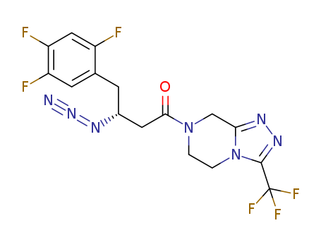 (R)-3-azido-1-[3-(trifluoromethyl)-5,6-dihydro[1,2,4]-triazolo[4,3-a]pyrazin-7(8H)-yl]-4-(2,4,5-trifluorophenyl)butan-1-one