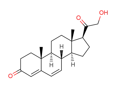 Molecular Structure of 17916-84-6 (Pregna-4,6-diene-3,20-dione, 21-hydroxy-)