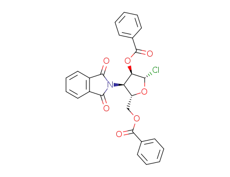 Molecular Structure of 889875-56-3 (di-<i>O</i>-benzoyl-3-phthalimido-3-deoxy-β-D-ribofuranosyl chloride)